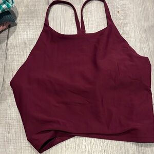 Old Navy Active Maroon Strappy Tank